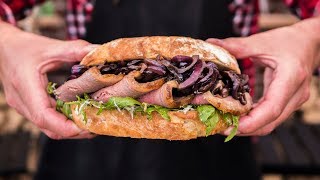 Classic Steak Sandwich Recipe  Dont Watch This Hungry [upl. by Swart834]