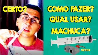 Como fazer Lavagem Nasal com SERINGA e SORO [upl. by Bearce]