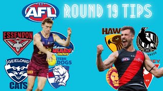 AFL ROUND 19 TIPS [upl. by Akibma818]