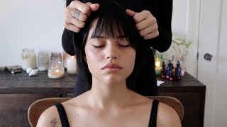 ASMR relaxing head amp face massage  Gabbriette whisper [upl. by Eenwat775]