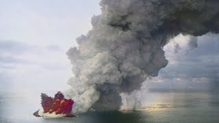 Hunga Tonga Volcano Update A 90 Meter High Tsunami [upl. by Hulton]