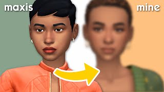 TURNING THE EA STARTER SIMS INTO MY SIMS ✨  Sims 4 CC CAS [upl. by Rossi598]