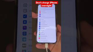 Don’t charge iPhone overnight iphone tips [upl. by Hendrik]