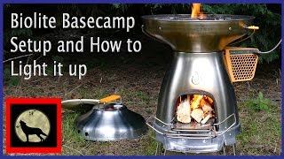 Biolite Basecamp Woodstove  Fire Making Power  Setup and Lighting [upl. by Jadwiga597]