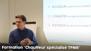 Formation quotChauffeur spécialisé TPMRquot pour plus de sécurité à bord [upl. by Brennan]