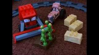 Disney Cars Megabloks met Duplo Lego Trein [upl. by Hiltan]