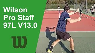 Test de la raquette de tennis Wilson Pro Staff 97L V130 [upl. by Nednal]