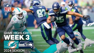 Miami Dolphins vs Seattle Seahawks  2024 Week 3 Game Highlights [upl. by Atihana]