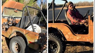 1973 Jeep CJ5  From “Put Out to Pasture” to Tearing Up Pasture in One Day [upl. by Ttehr724]