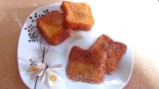 COMO HACER TORRIJAS DE VINO Y DE LECHE RECETA FACIL [upl. by Airotel]