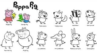 Peppa Pig And Friends Colouring Page [upl. by Dnomyad]