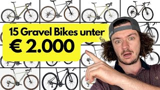 15 GRAVELBIKES unter € 2000  Rose Cube Cannondale Canyon Giant Focus [upl. by Natsud]