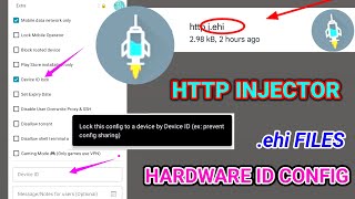 How to create http injector files  hardware id settings for safeguarding files [upl. by Ailama]