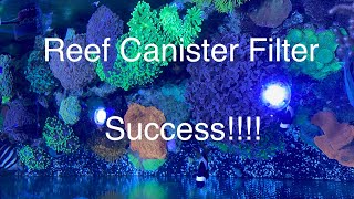 Reek Tank Canister Filter Success  Size Setup Contents Cycling Maintenance Saltwater Coral Aquarium [upl. by Devitt]