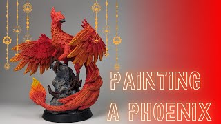 Painting Fawkes the Phoenix from Harry Potter [upl. by Aletse58]