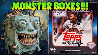 RIPPIN RETAIL MONSTER BOXES 2024 TOPPS SERIES 1 [upl. by Inalaehon]