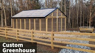 Greenhouse Build 16x28 Never Seen One Built Like This [upl. by Gray]