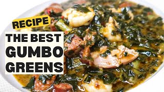 Soul Food Style Gumbo Greens  The BEST Gumbo Collard Greens  I Heart Recipes [upl. by Harleigh199]