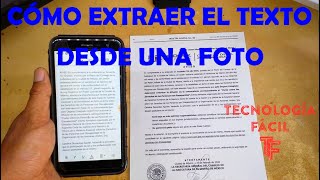 Cómo extraer el texto desde una foto [upl. by Acinyt]