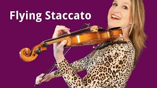 FLYING STACCATO Violin Bowing Technique [upl. by Ailegna]