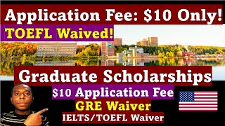 10 Only for Application Fee TOEFL Waived GRE Waived l Graduate Scholarships at Michigan Tech [upl. by Asilana]