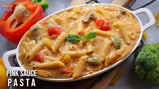 Pink Sauce Pasta  పింక్ సాస్ పాస్తా  pastatime  Vismai Food [upl. by Eboh]