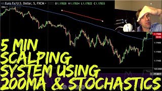 5 Minute Scalping System using 200 Moving Average and Stochastics ⛏️ [upl. by Glassco]