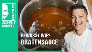 Schnelles Bratensauce Rezept von Steffen Henssler [upl. by Anerys]