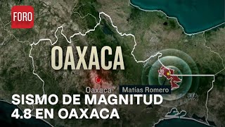 Ajustan sismo en Oaxaca a 48 de magnitud Activan protocolo de emergencia  A las Tres [upl. by Normalie]