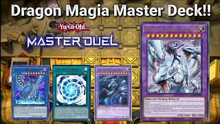 New Dragon Magia Master  Blue Eyes Deck  YuGiOh Máster Duel [upl. by Aerdnak]