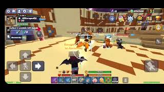 Testing legendary pet with Def 1 S8 set in Skyblock blockmango [upl. by Gildea]