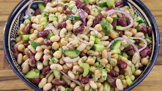 Three Bean Salad Recipe [upl. by Ecirted]