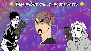 3am phone calls  ft sakuatsu  haikyuu texts  also ft Osamu [upl. by Ynner]