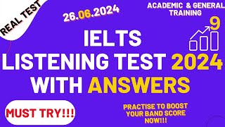 IELTS Listening Practice Test 2024 with Answers  26062024 [upl. by Aowda]