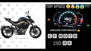 CF Moto 250 Nk Top speed pure exhaust sound 👍 [upl. by Uaeb]