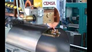 Longitudinal seam welding boilers outer shell [upl. by Fauver]