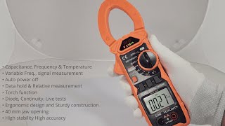 VAR TECH V 2101 1000 A AC DC Clamp meter True RMS  Solar clamp meter  1500 V DC 1000 V AC [upl. by Etneciv]