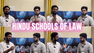 Schools Of Hindu Lawlaw jurisprudence narad manusmriti veda shruti smriti youtube uccquest [upl. by Dnomyad]