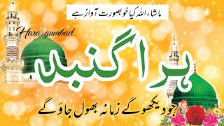 Hara gumbad jo dekhoge zamana bhool jaoge naat lyrics urdu new 2022 [upl. by Cami622]