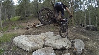 How to rear wheel hop on trials bikes︱Cross Training Trials Techniques [upl. by Anirdnaxela360]