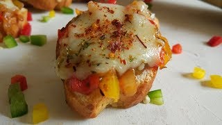 Crostini recipe in Odia I italian appetizer I roshniscuisine [upl. by Im514]