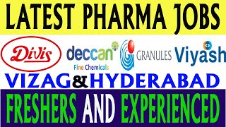 Latest Pharma Jobs in Telugu 2023  New Pharma Jobs in Vizag amp Hyderabad [upl. by Wilhelmina818]