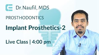 Implant Prosthetics  Prosthodontics MCQ Discussion  CrownEdge [upl. by Ahsitaf683]