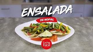 Ensalada de nopales con cebolla 🥗  Cocina Fácil [upl. by Korfonta948]