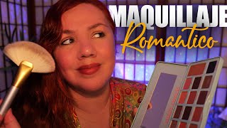 ASMR Español Maquillaje ROMANTICO para CITA  Murmullo Latino  Doing Your Makeup [upl. by Etteuqram]