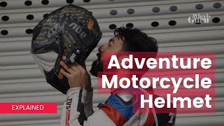 Adventure Motorcycle Riding Helmet Features  Wheelsguru [upl. by Screens]