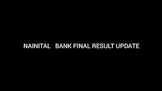 NAINITAL Bank final Result update nainital bank result update finalresult 2024 [upl. by Hammer]