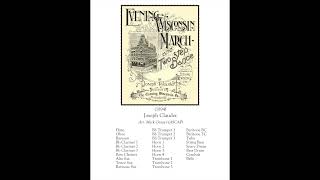 Evening Wisconsin March 1894 by Joseph Clauder  Arr Mark Grauer ASCAP [upl. by Pogah]