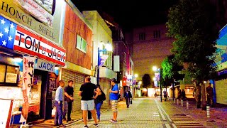 Yokosuka Japan Night Walk 4K  Dobuita Street  The Honch [upl. by Herzel]