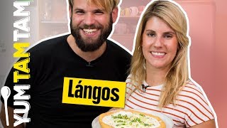 Wir kochen UNGARISCH  Ungarische Lángos  yumtamtam [upl. by Leifeste]